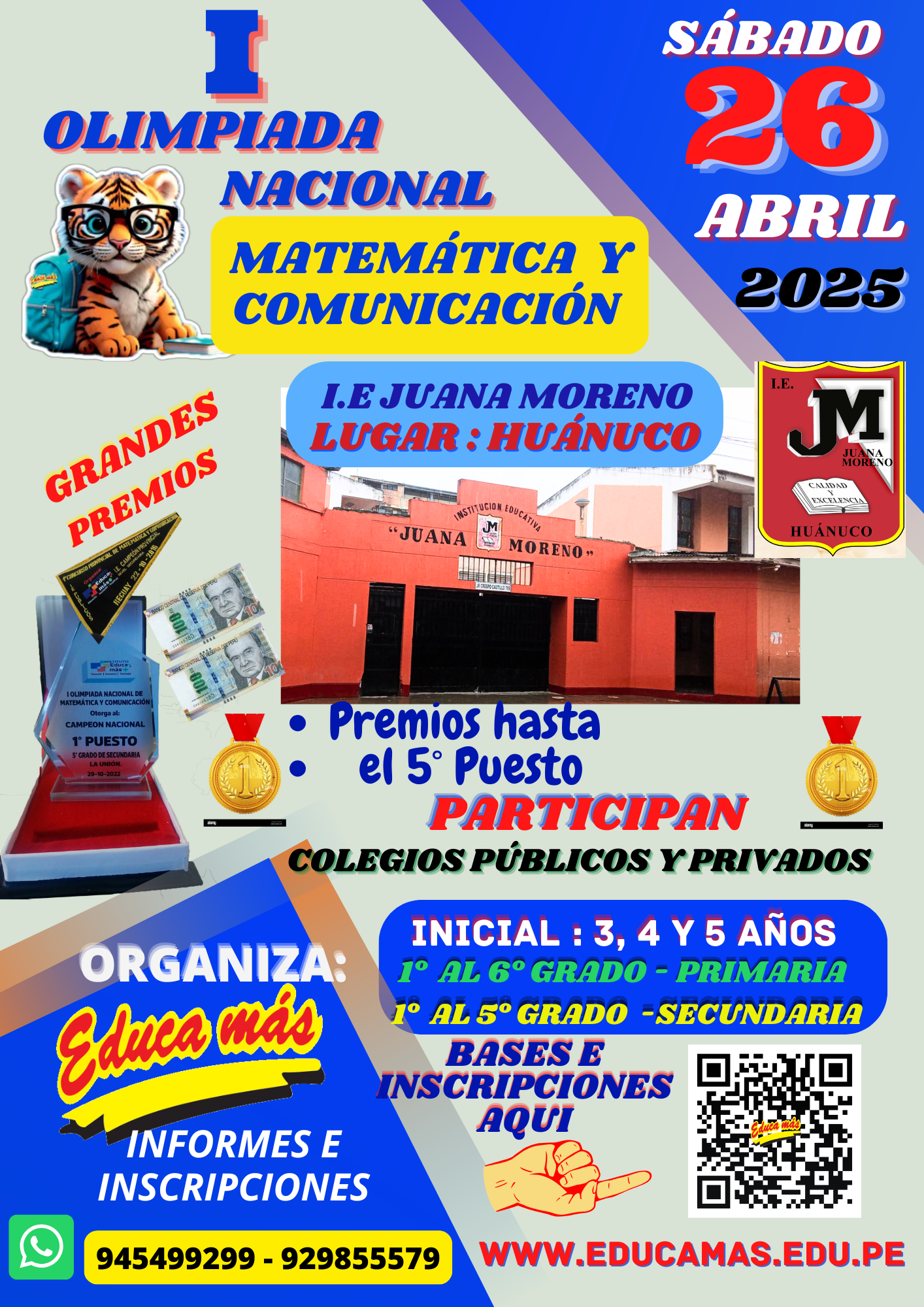 1°  OLIMPIADA NACIONAL DE MATEMÁTICA Y COMUNICACIÓN