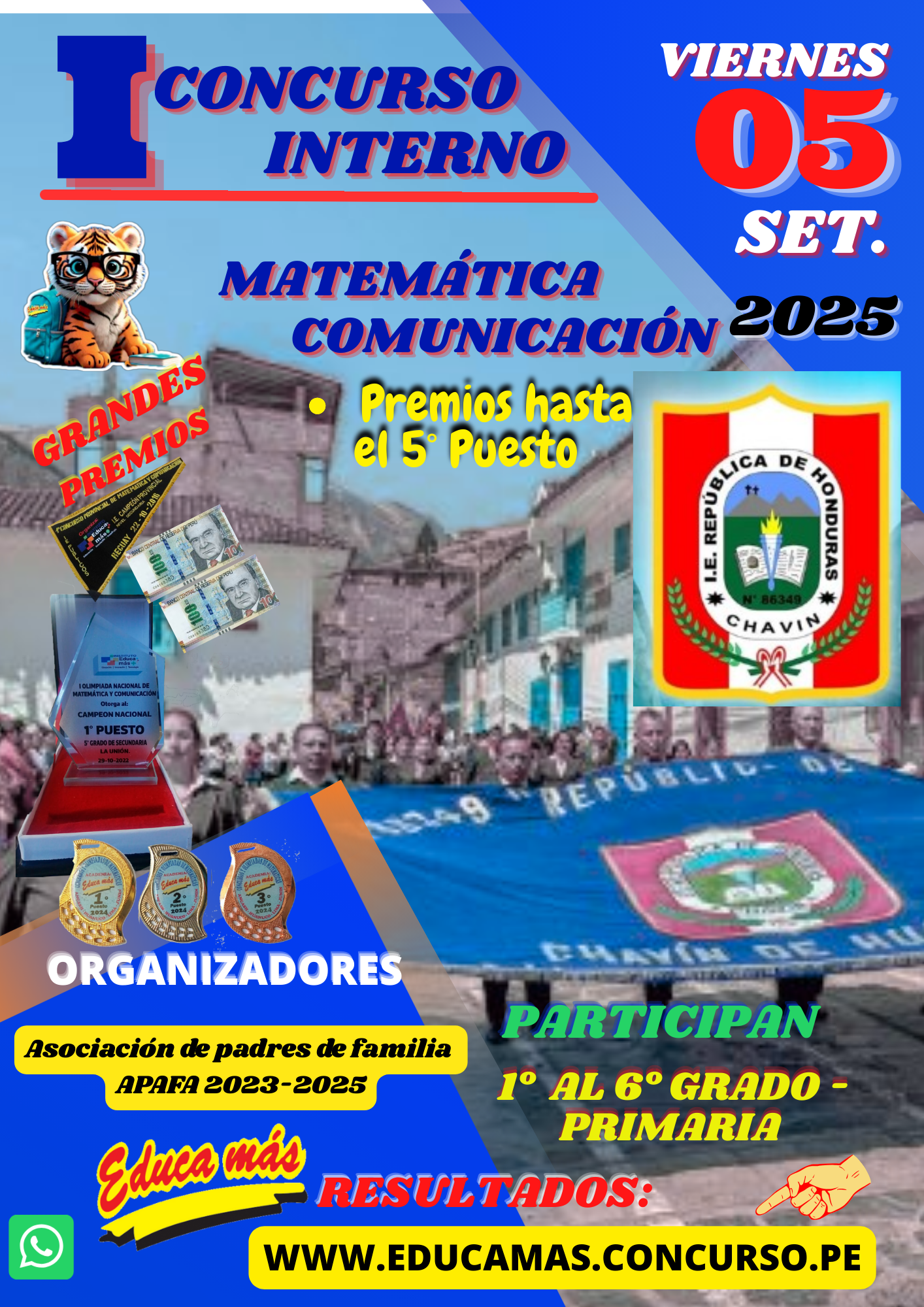 I CONCURSO INTERNO DE MATEMÁTICA Y COMUNICACIÓN - CHAVIN 2025